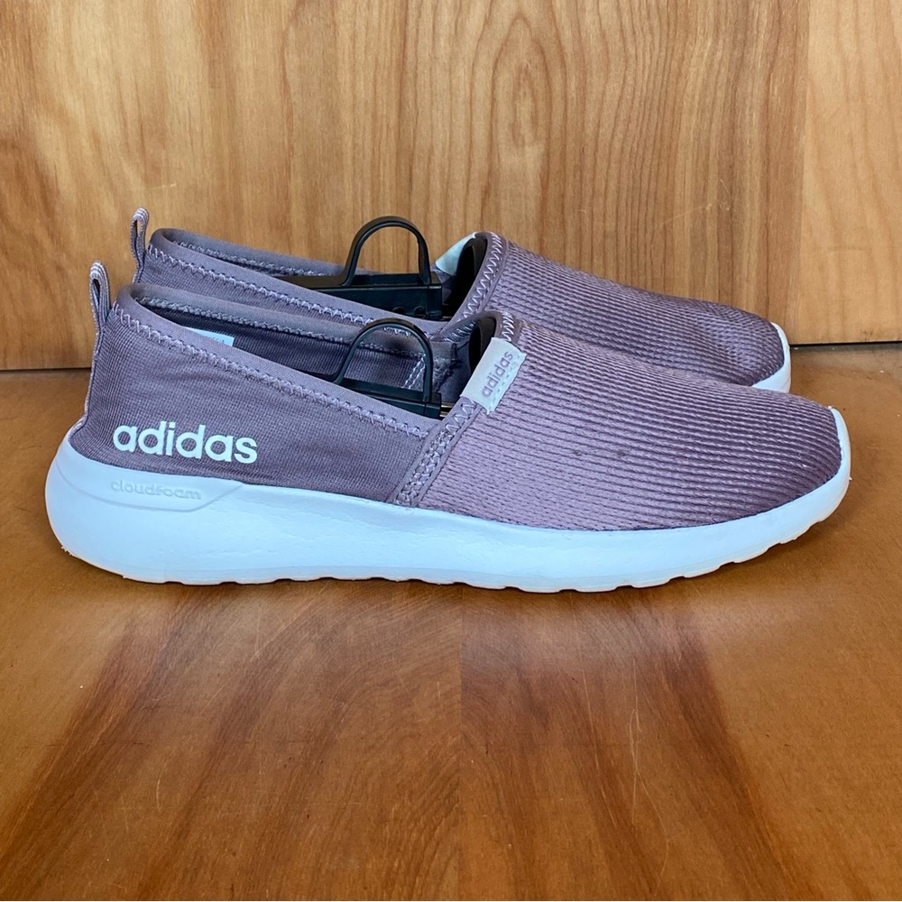 Womens 6.5 Adidas Lite Racer Slip On Sneakers Legacy Purple SEF1132